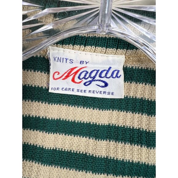 Vintage 70s Knits By Magda Sleeveless Cardigan Vest - Picture 2 of 13